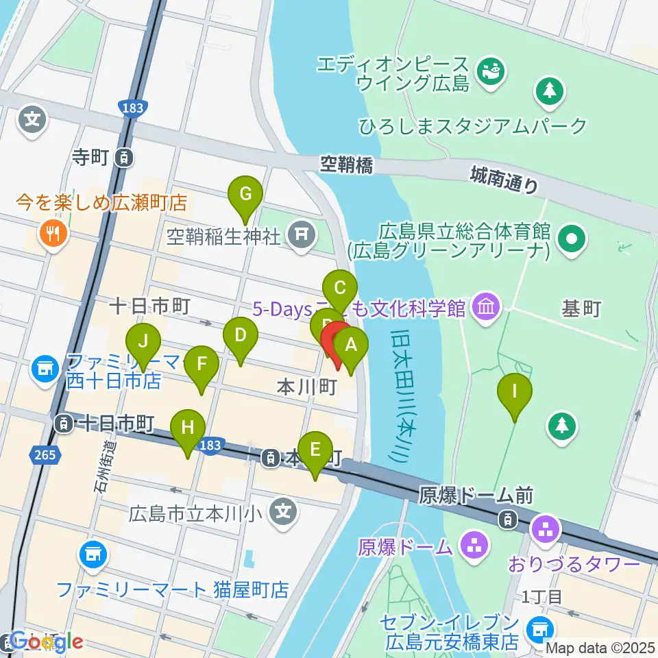 WAKOゲバントホール周辺のカフェ一覧地図
