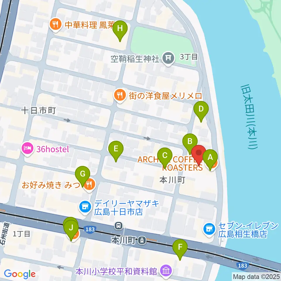 WAKOゲバントホール周辺のカフェ一覧地図