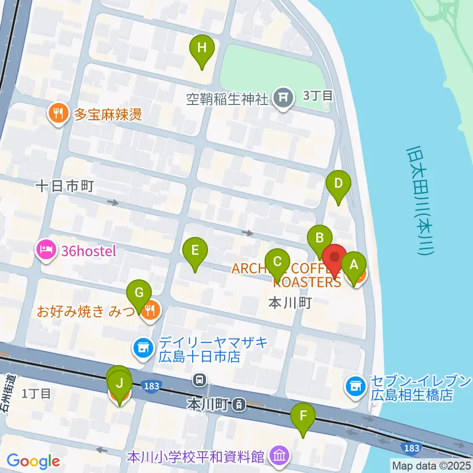WAKOゲバントホール周辺のカフェ一覧地図
