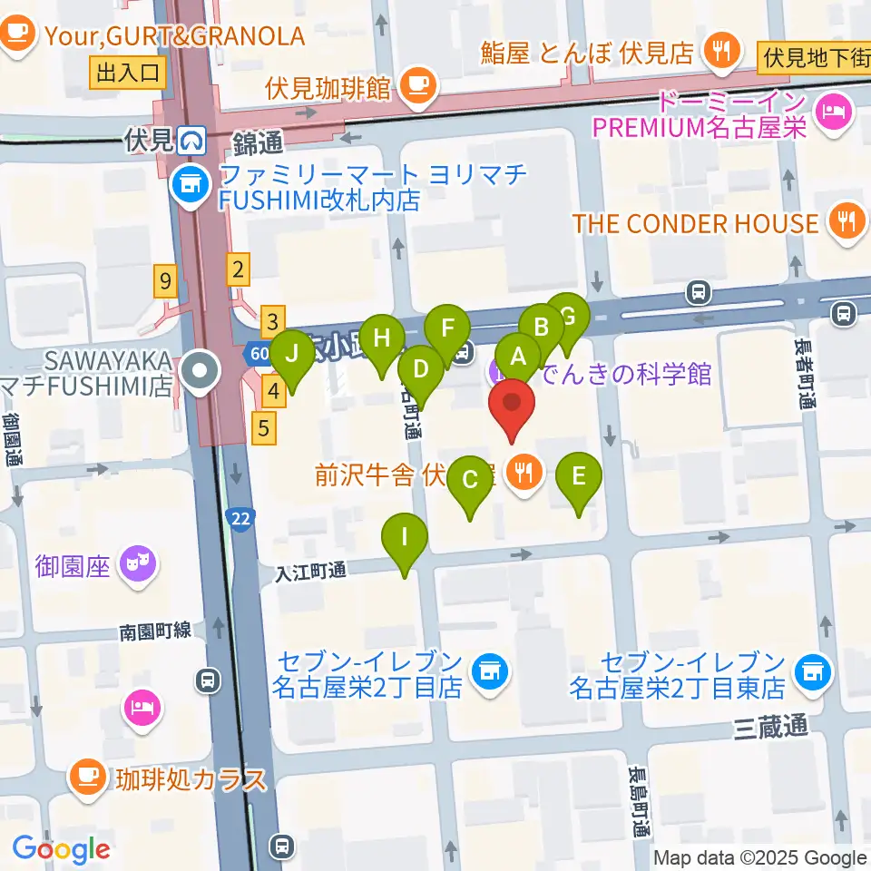 電気文化会館 ザ・コンサートホール周辺のカフェ一覧地図