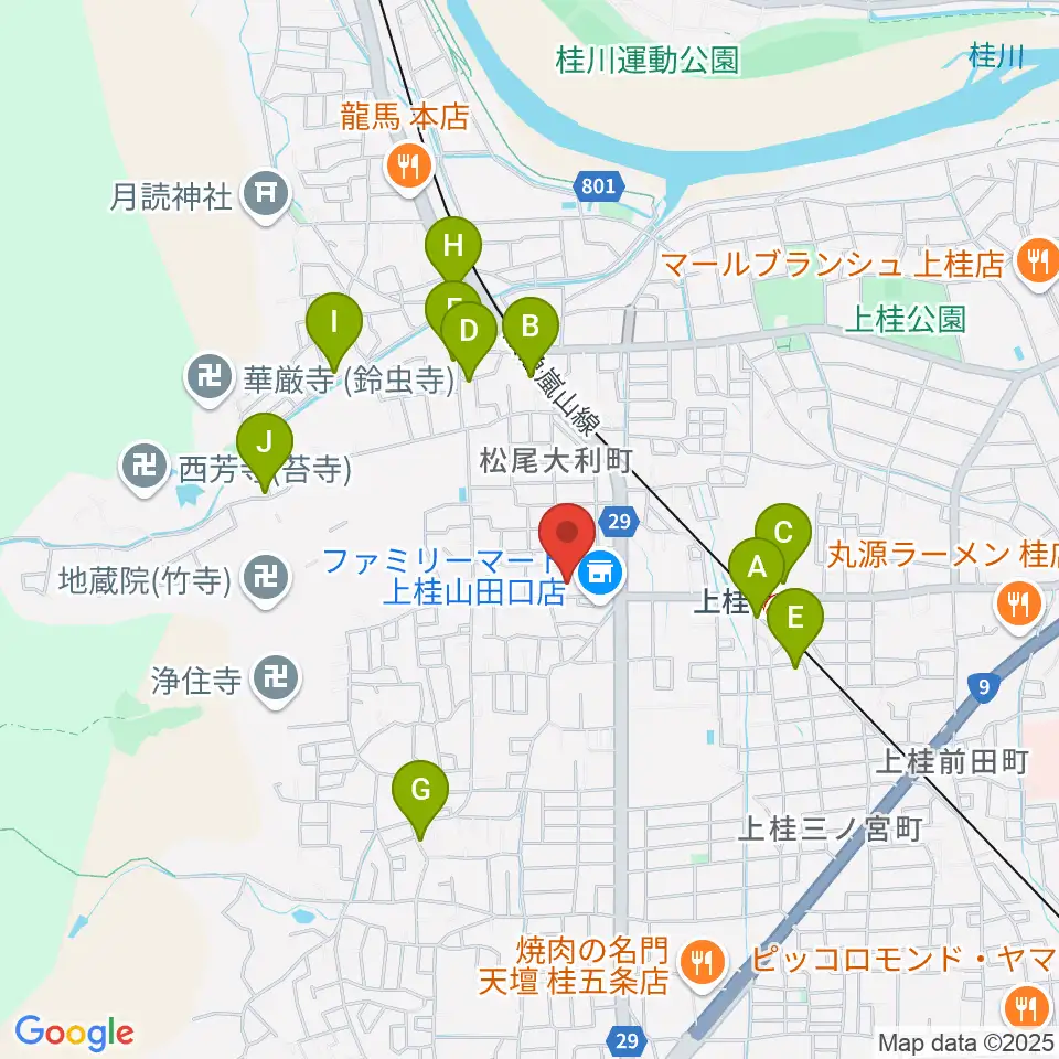 青山音楽記念館バロックザール周辺のカフェ一覧地図
