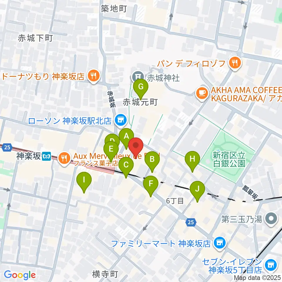 音楽の友ホール周辺のカフェ一覧地図