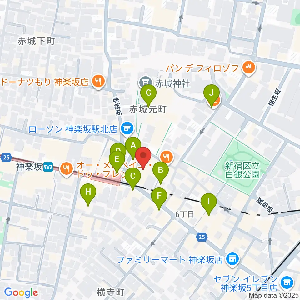 音楽の友ホール周辺のカフェ一覧地図