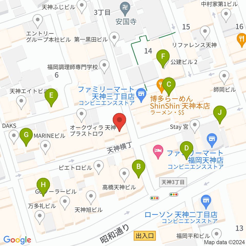 MRTミュージックスタジオ周辺のカフェ一覧地図