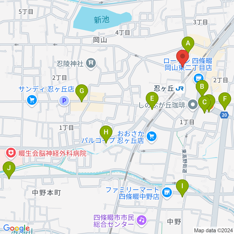 スタジオ・ペグ周辺のカフェ一覧地図