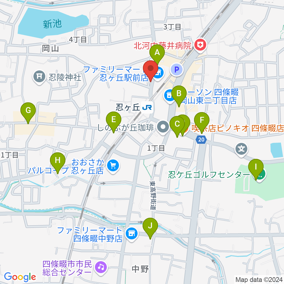 スタジオ・ペグ周辺のカフェ一覧地図