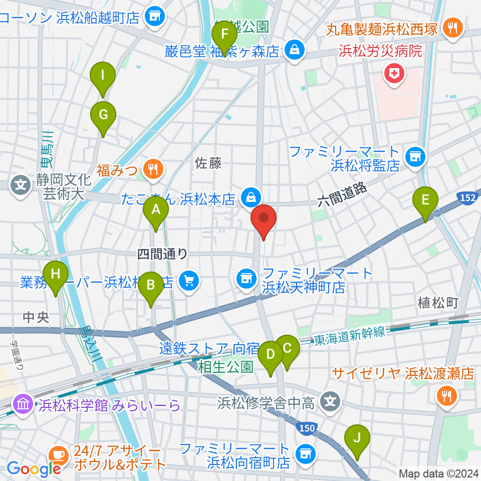 DT-RECORDING STUDIO周辺のカフェ一覧地図