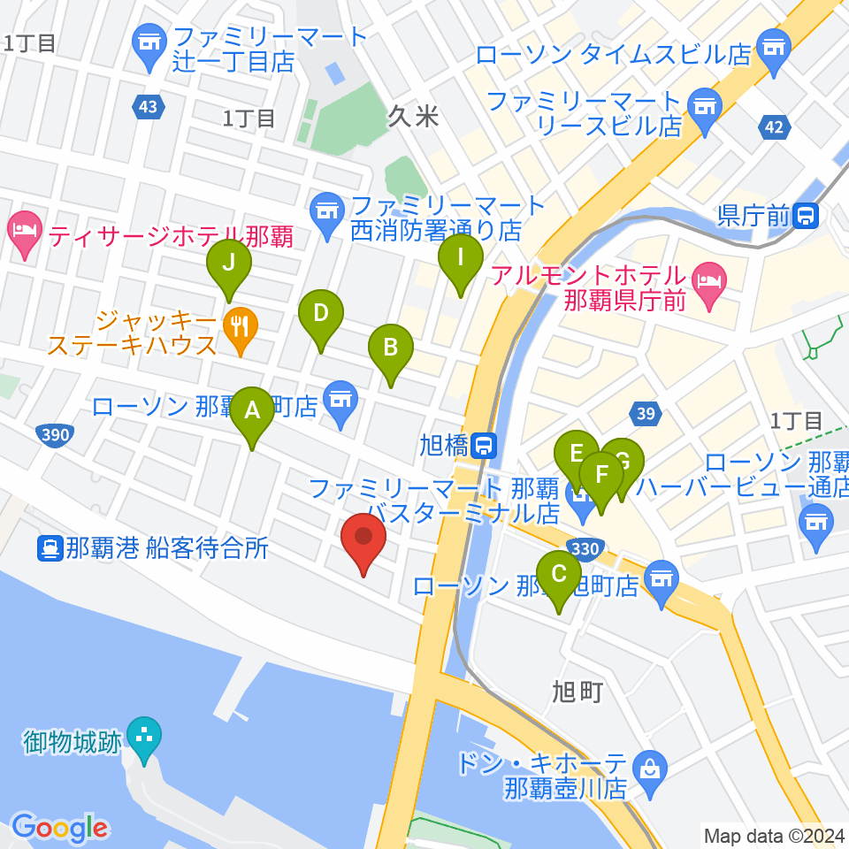 studio HYBRID周辺のカフェ一覧地図