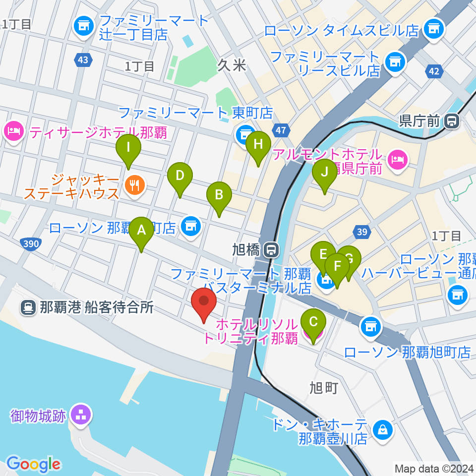 studio HYBRID周辺のカフェ一覧地図