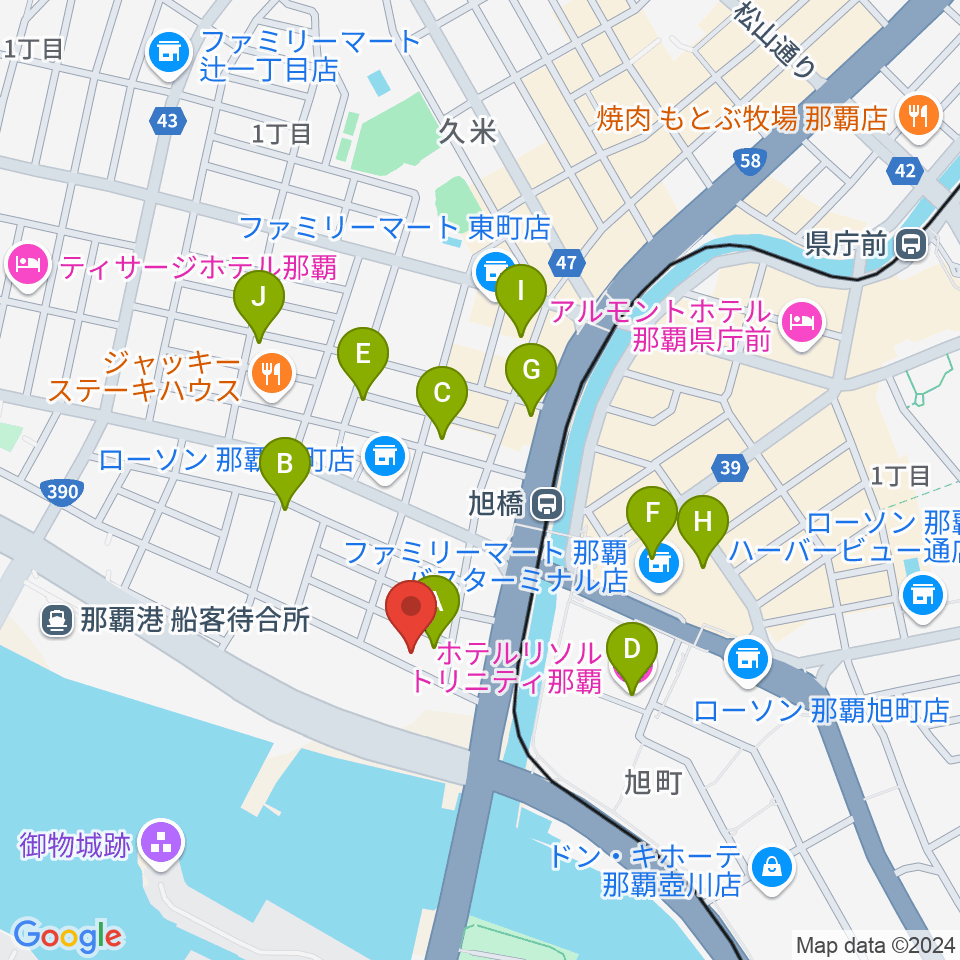 studio HYBRID周辺のカフェ一覧地図