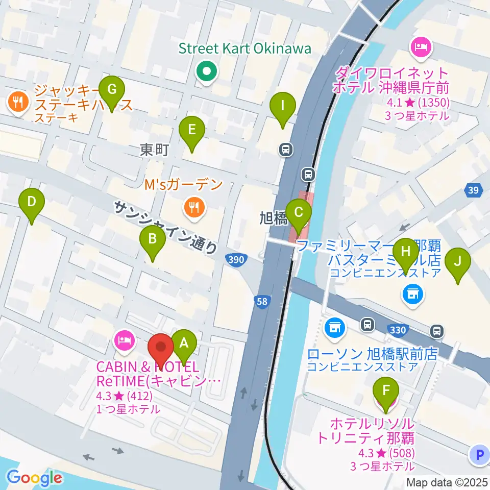 studio HYBRID周辺のカフェ一覧地図