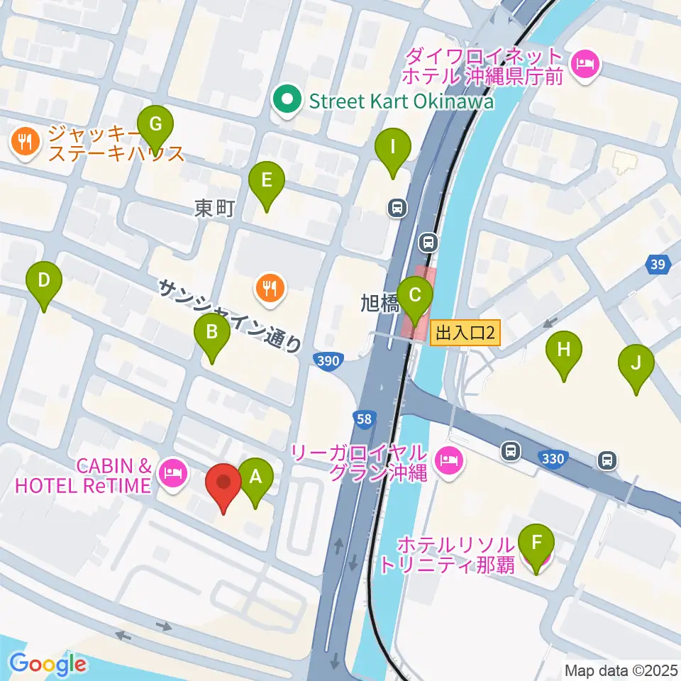 studio HYBRID周辺のカフェ一覧地図