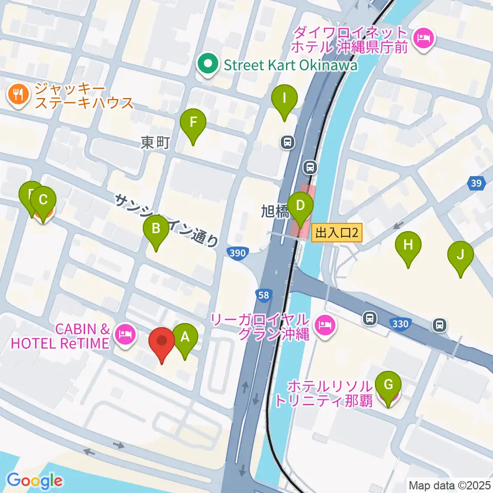 studio HYBRID周辺のカフェ一覧地図