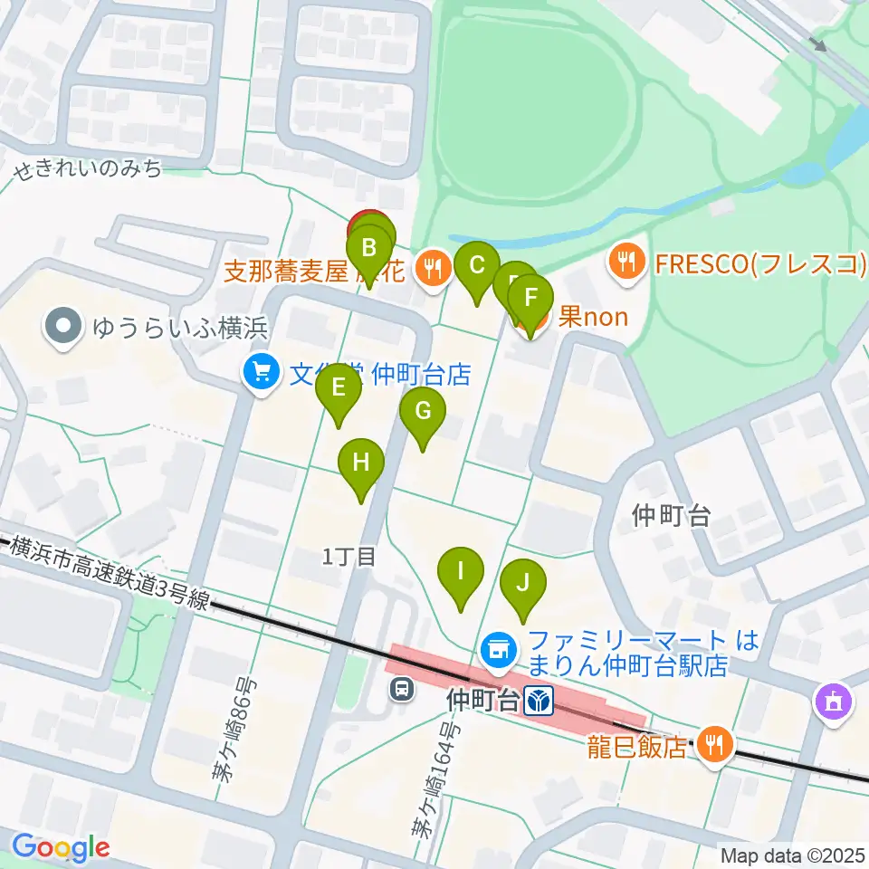 スタジオオーパーツ周辺のカフェ一覧地図