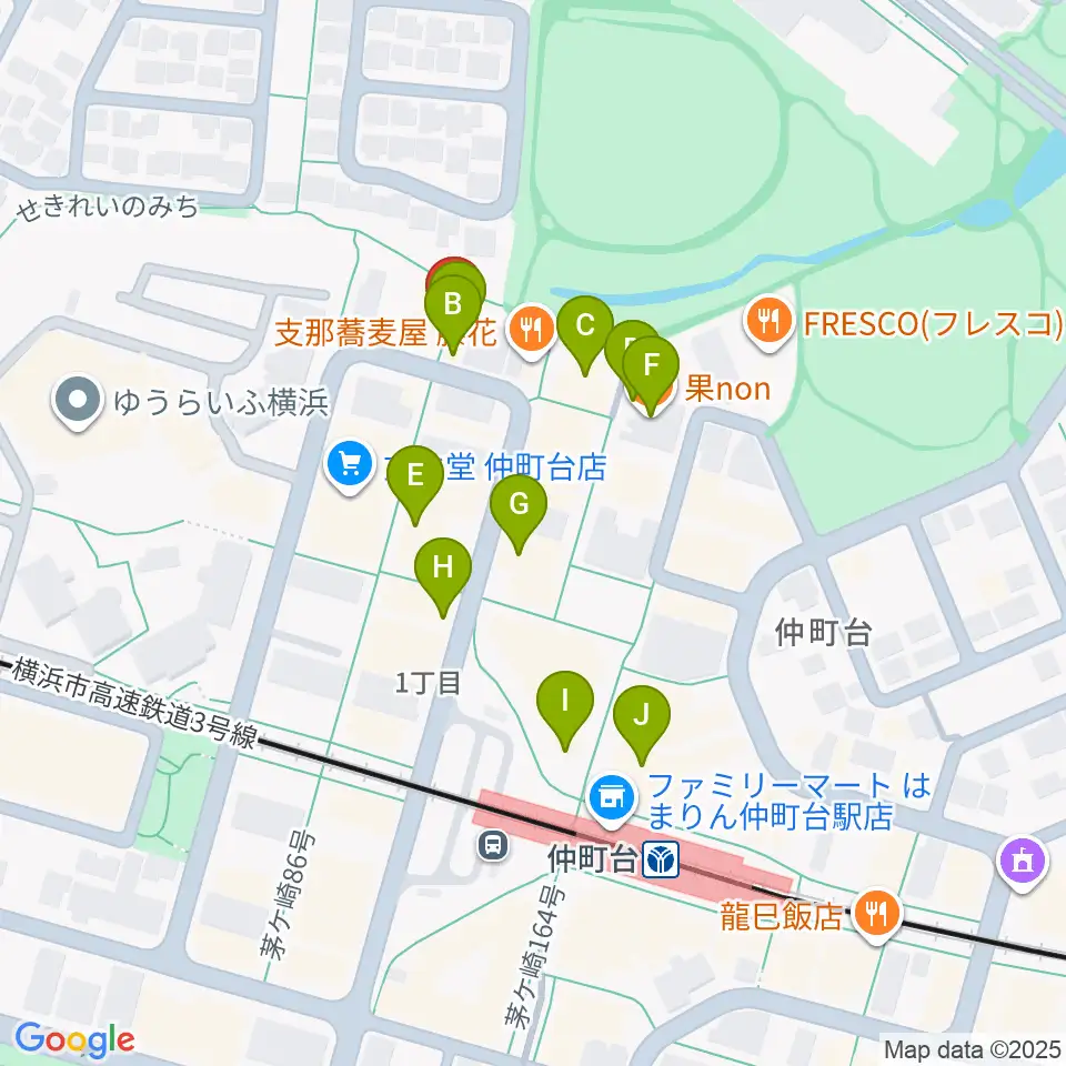 スタジオオーパーツ周辺のカフェ一覧地図
