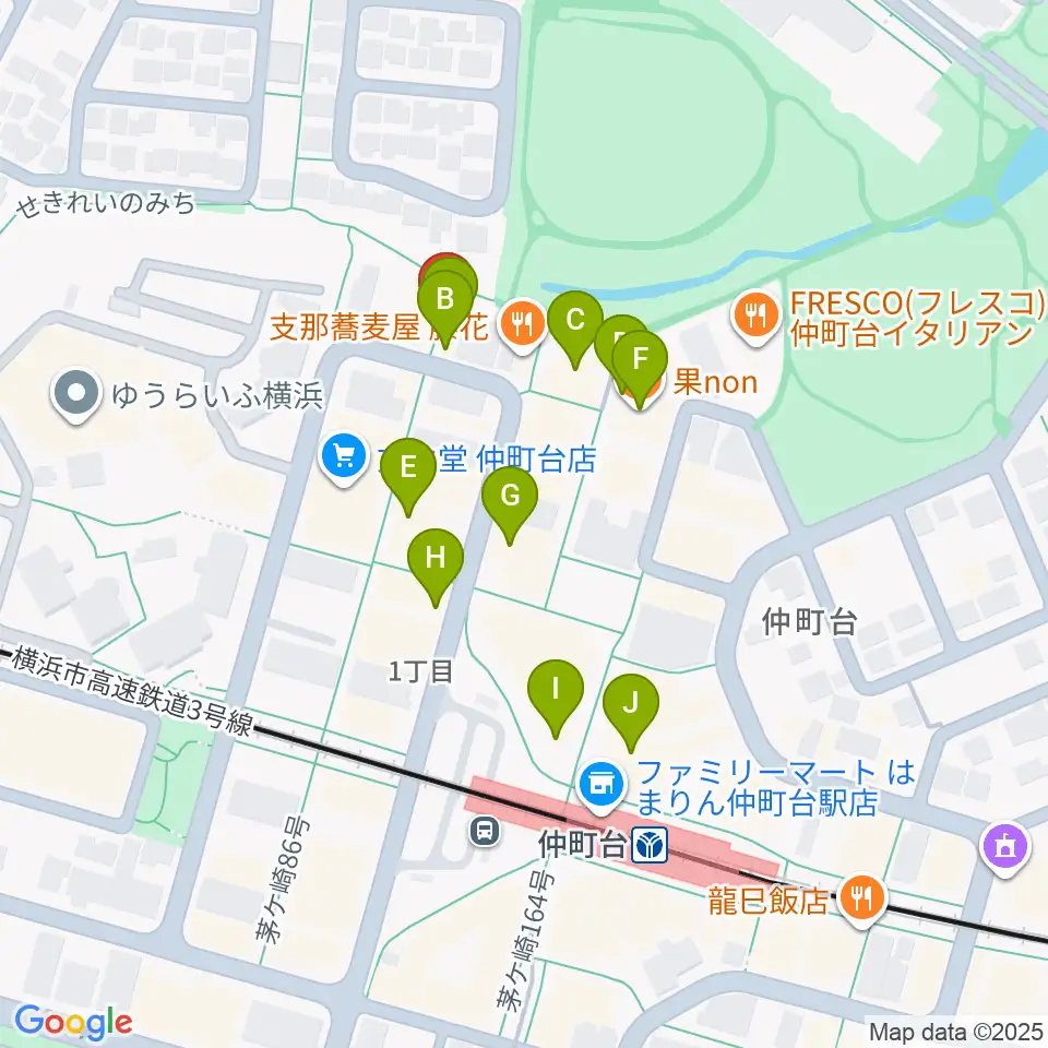 スタジオオーパーツ周辺のカフェ一覧地図