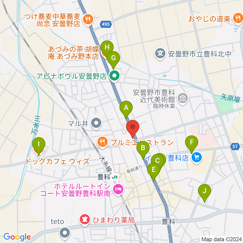 サウンドバーリューク周辺のカフェ一覧地図