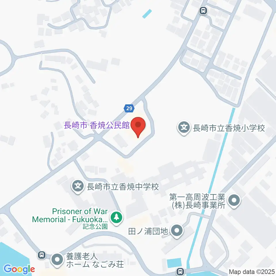 長崎市香焼公民館周辺のカフェ一覧地図