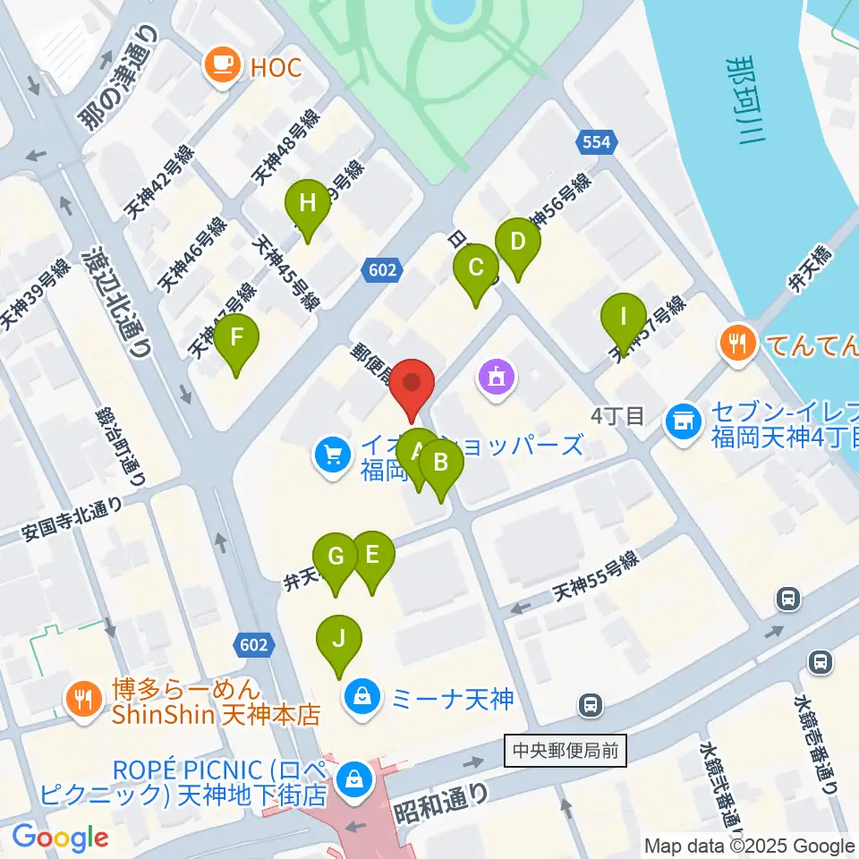 パブリックスペース四次元周辺のカフェ一覧地図