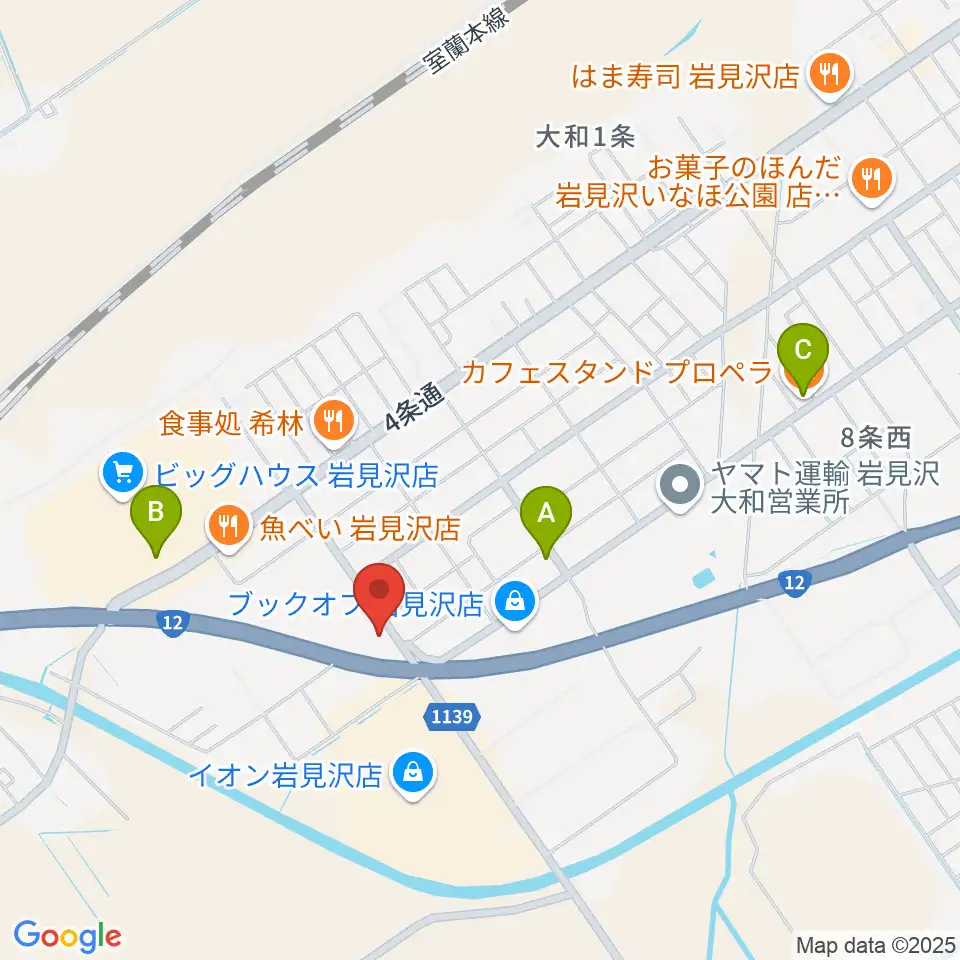 MP HALL周辺のカフェ一覧地図