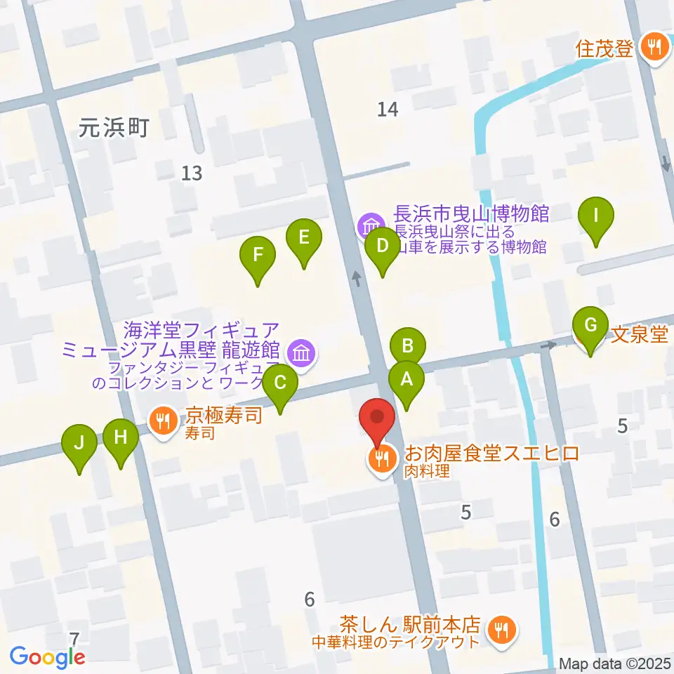 きたむらカワイ音楽教室周辺のカフェ一覧地図