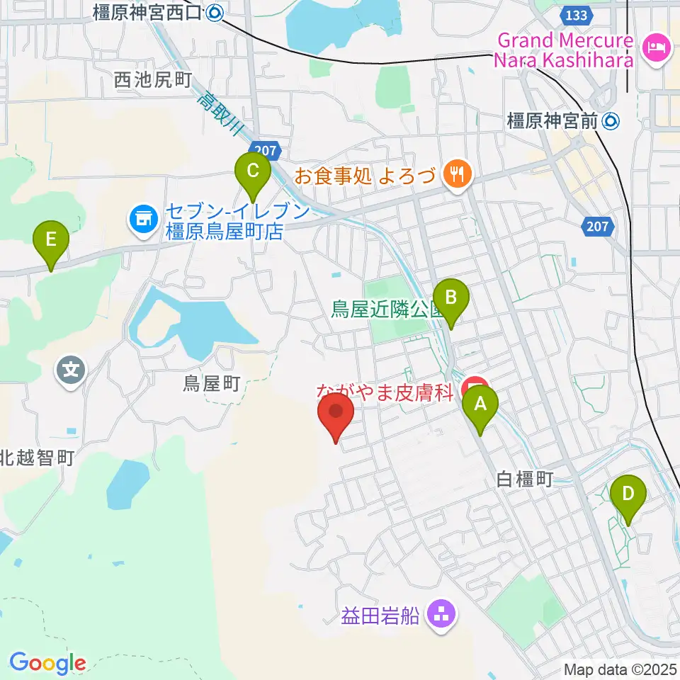 ミュージック・ツリー音楽教室周辺のカフェ一覧地図