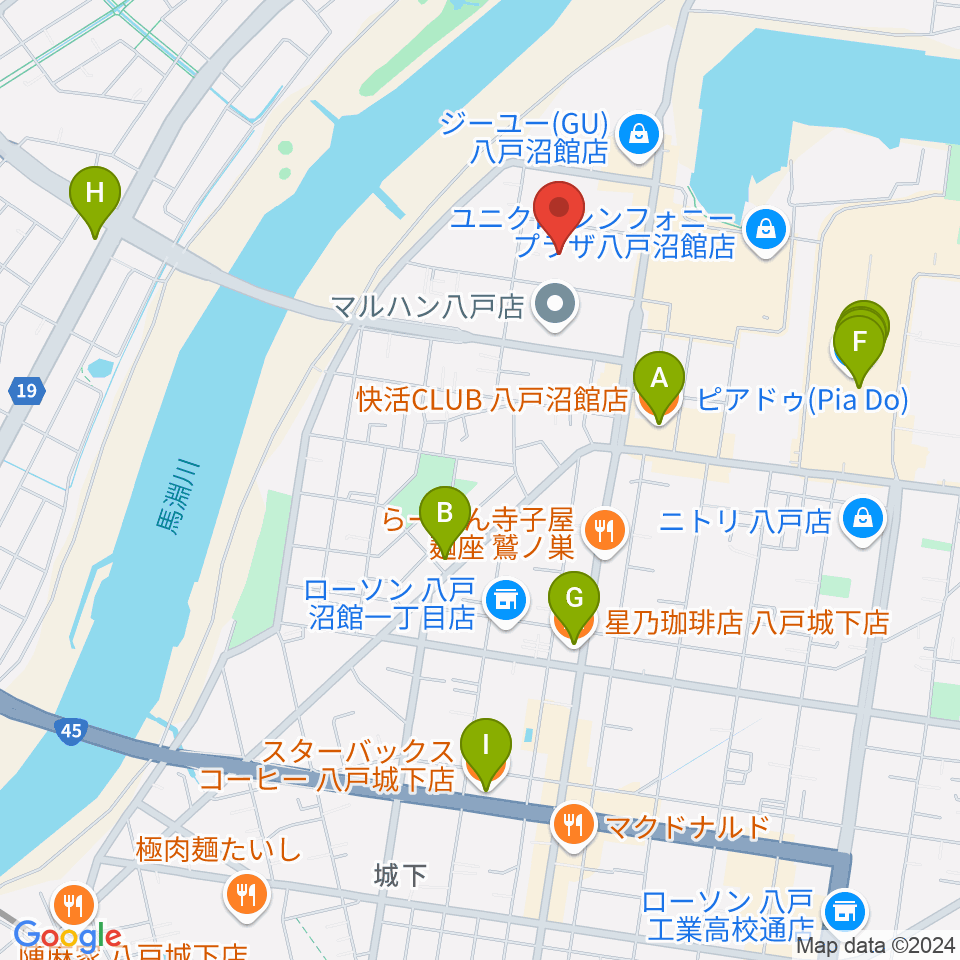 サウンドクリエイト周辺のカフェ一覧地図