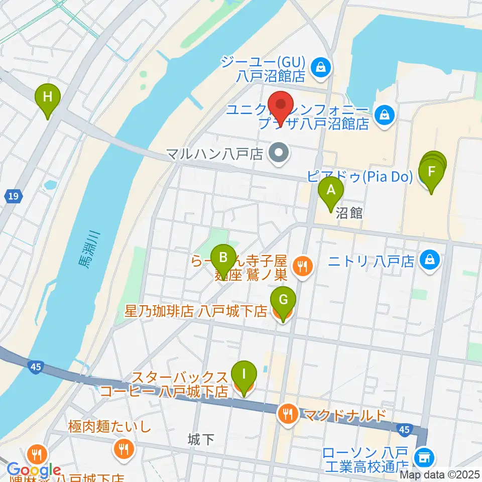 サウンドクリエイト周辺のカフェ一覧地図