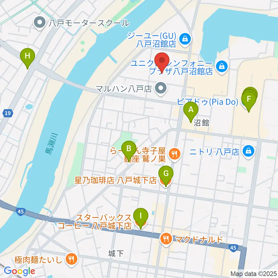 サウンドクリエイト周辺のカフェ一覧地図