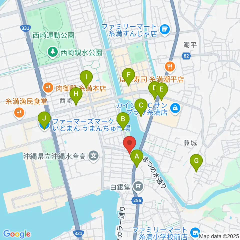 森の音楽館周辺のカフェ一覧地図
