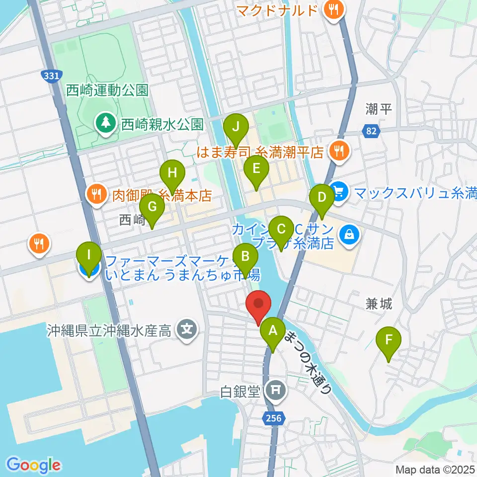 森の音楽館周辺のカフェ一覧地図