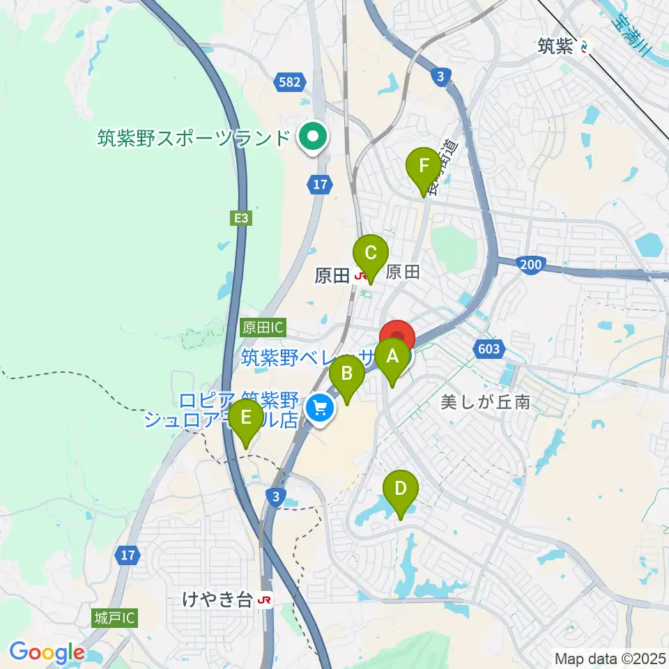 アイ&カルチャ筑紫野周辺のカフェ一覧地図