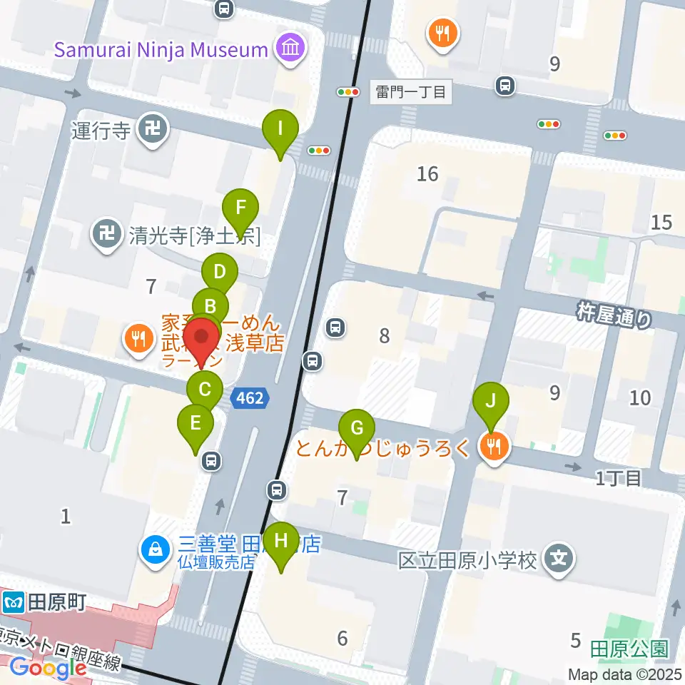 コマキ楽器 ジャパンパーカッションセンター周辺のカフェ一覧地図