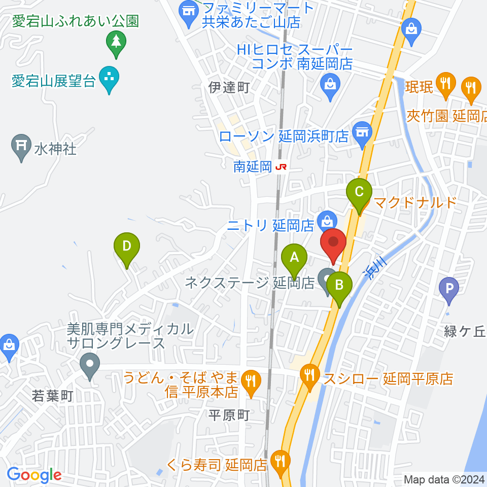 カジオンスタジオ 音楽教室周辺のカフェ一覧地図