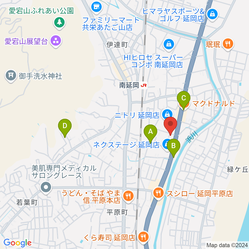 カジオンスタジオ 音楽教室周辺のカフェ一覧地図