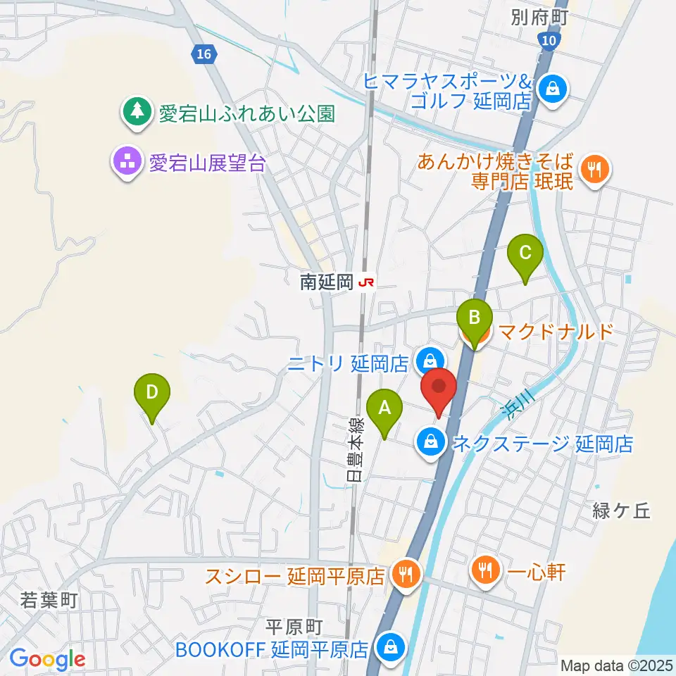 カジオンスタジオ 音楽教室周辺のカフェ一覧地図
