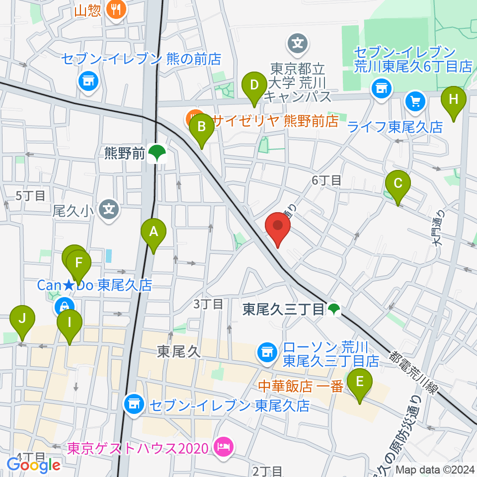 三味線かとう周辺のカフェ一覧地図