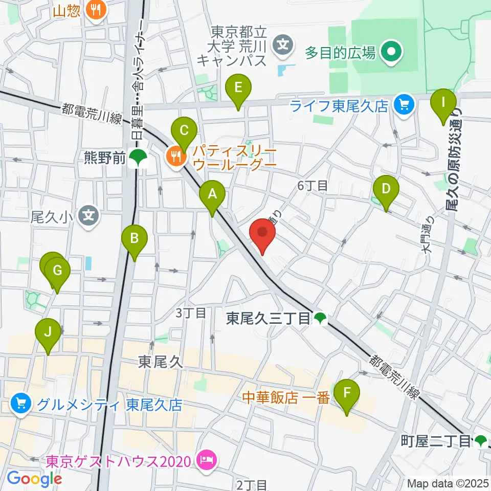 三味線かとう周辺のカフェ一覧地図