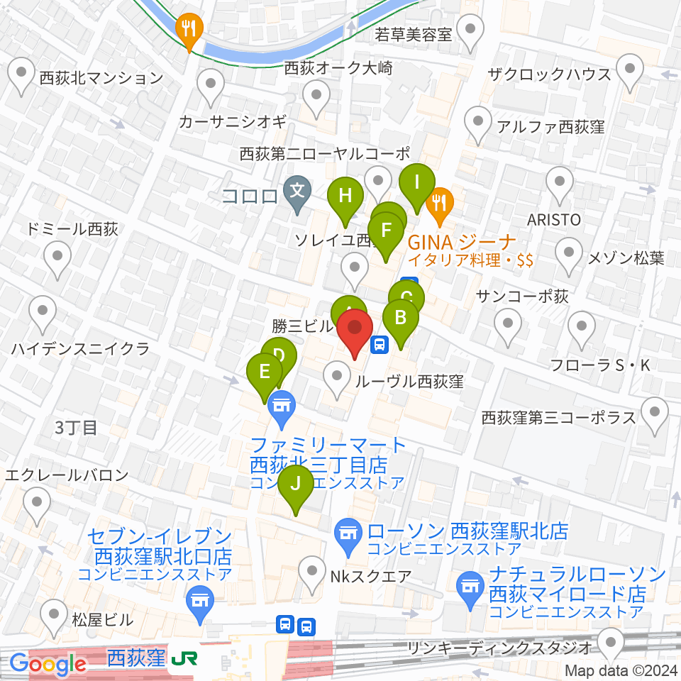 STUDIO UEN周辺のカフェ一覧地図