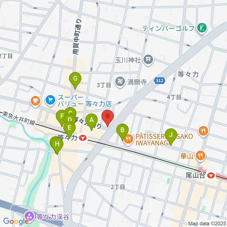 studio LABO周辺のカフェ一覧地図