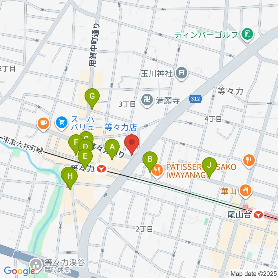 studio LABO周辺のカフェ一覧地図