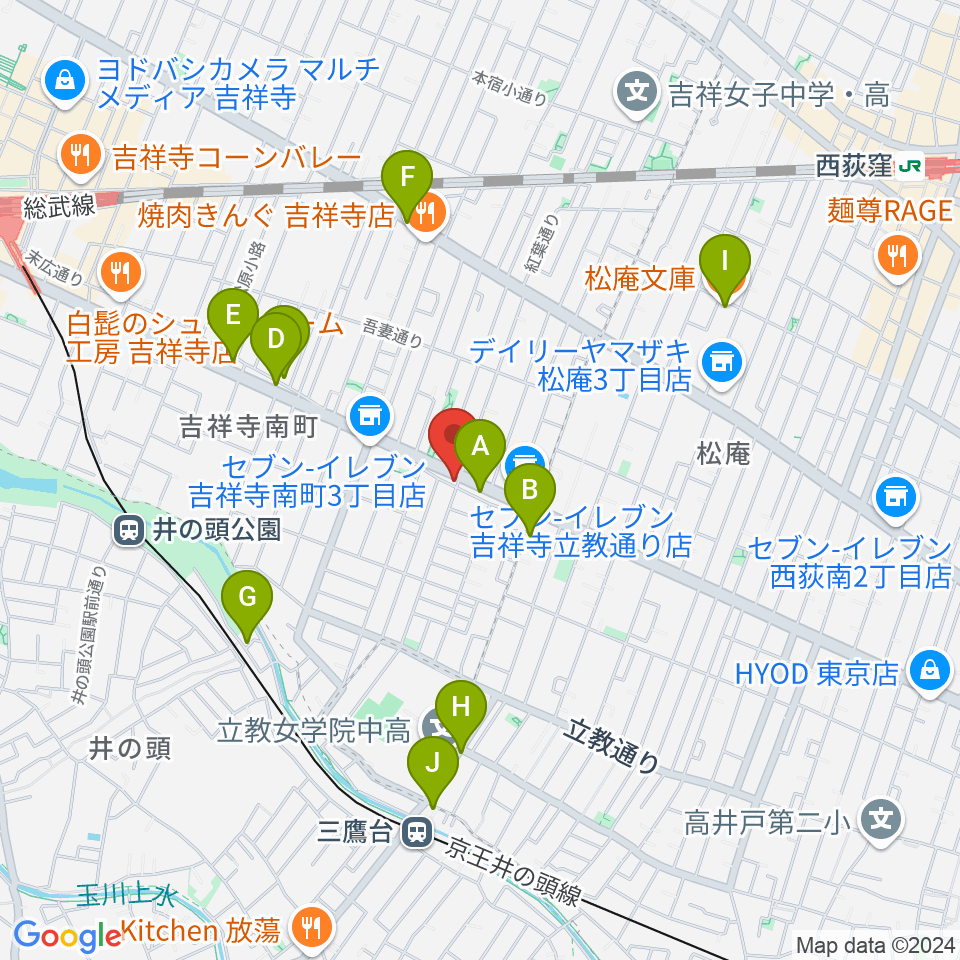 Air GARAGE周辺のカフェ一覧地図