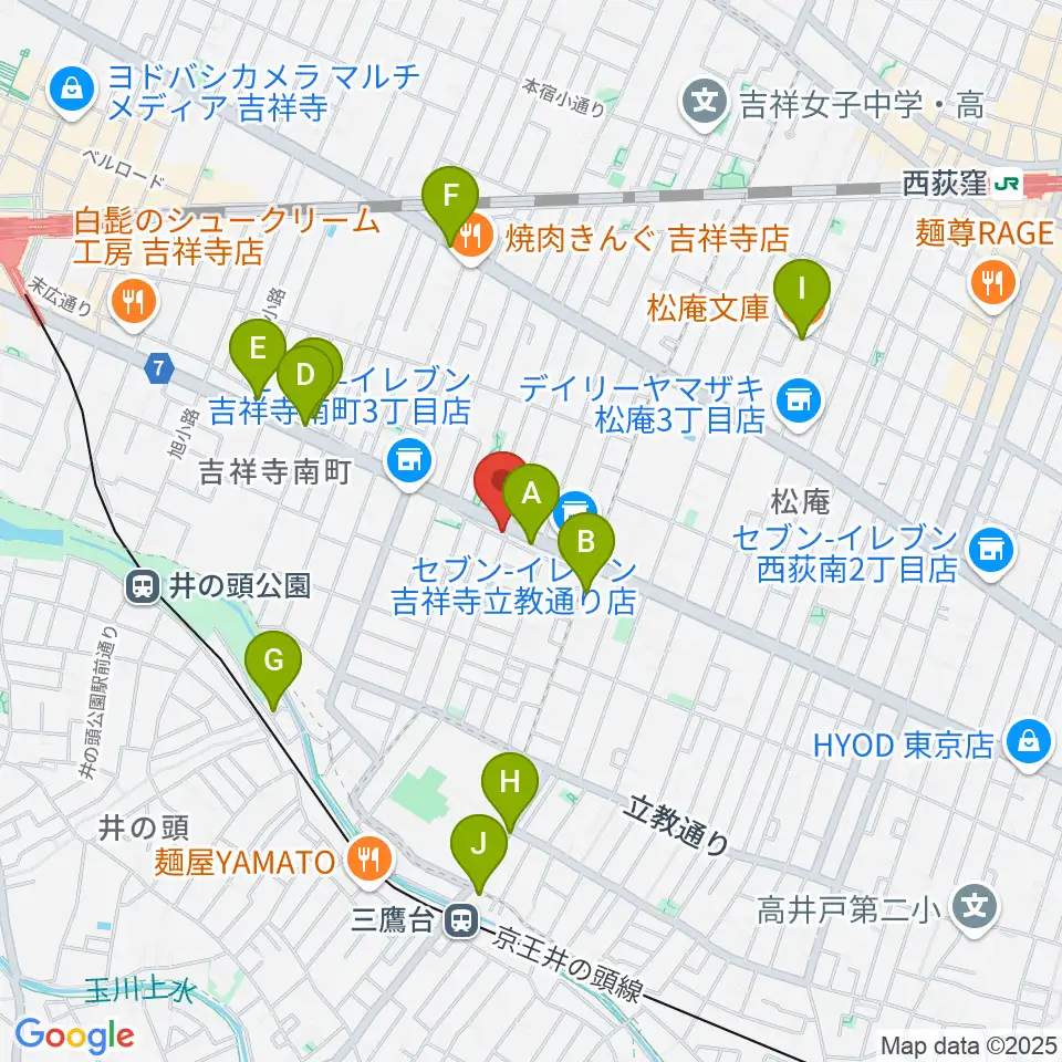 Air GARAGE周辺のカフェ一覧地図