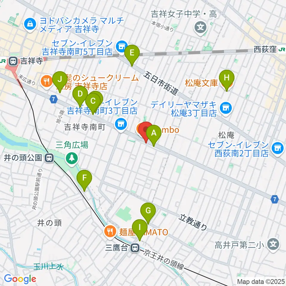 Air GARAGE周辺のカフェ一覧地図