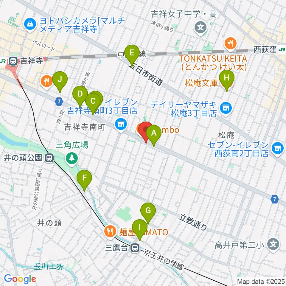 Air GARAGE周辺のカフェ一覧地図