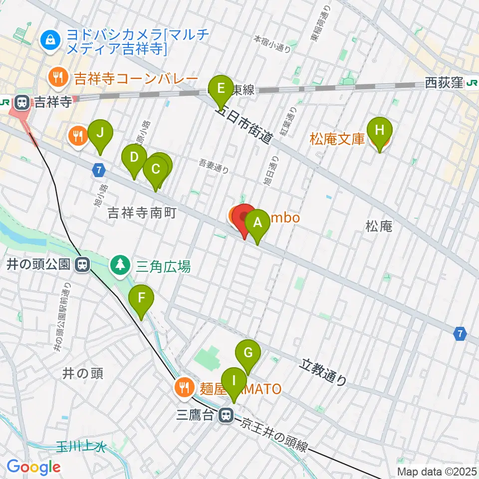 Air GARAGE周辺のカフェ一覧地図