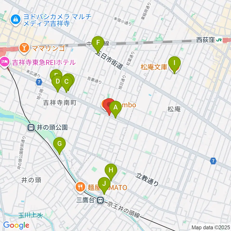 Air GARAGE周辺のカフェ一覧地図