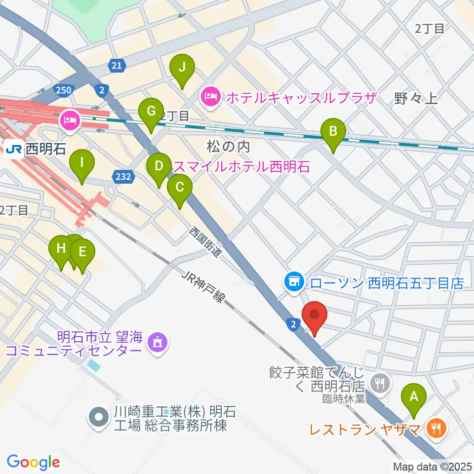 スタジオトライアード周辺のカフェ一覧地図