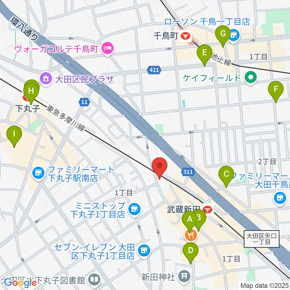 弦楽器専門店ケー・エム・アーツ周辺のカフェ一覧地図
