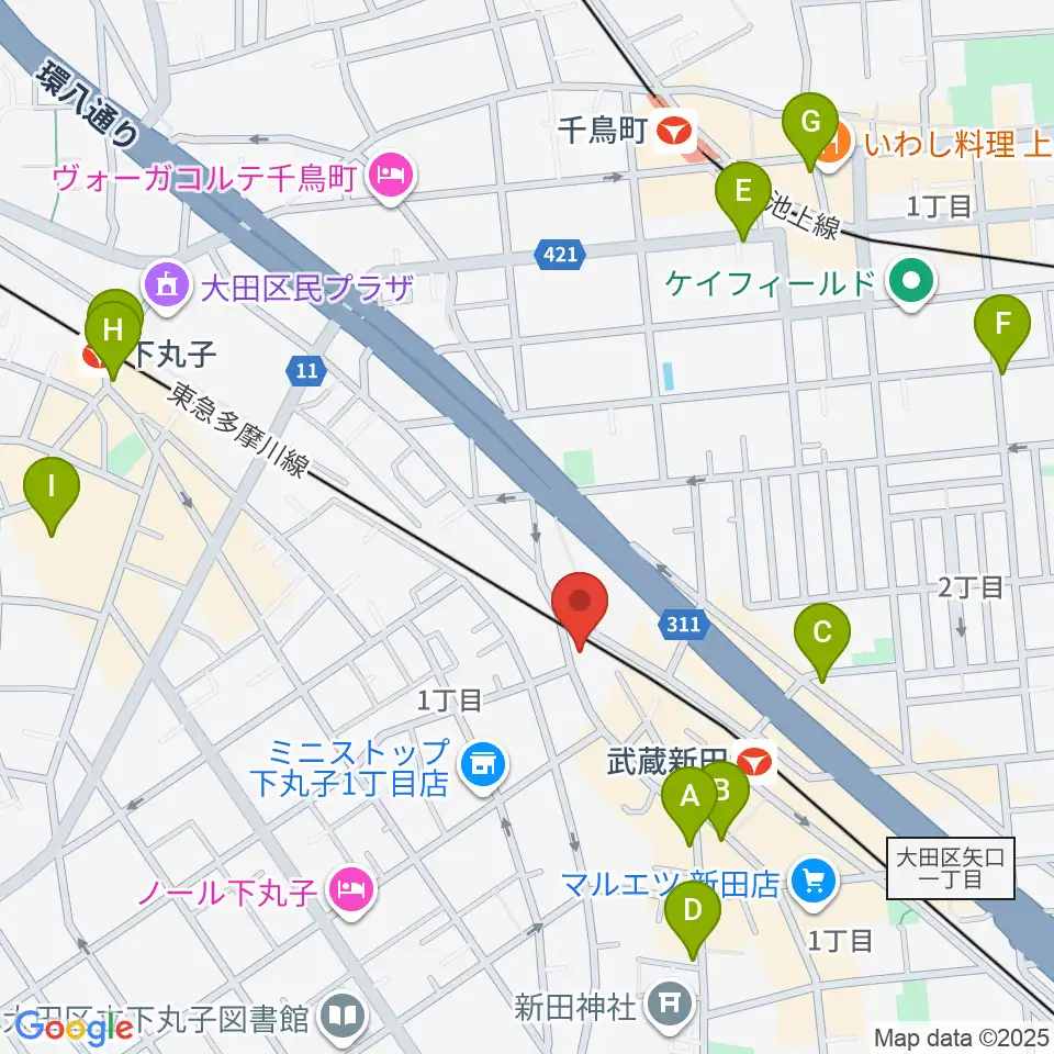 弦楽器専門店ケー・エム・アーツ周辺のカフェ一覧地図